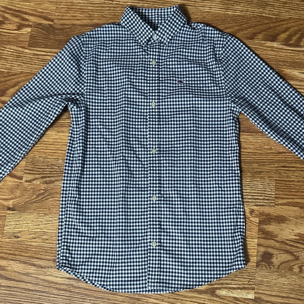 Vineyard Vines Long Sleeve Button Down Shirt Boys Size Small - Picture 2 of 5